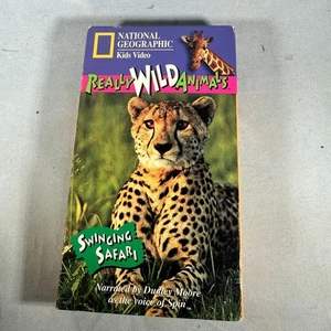 National Geographic Kids Really Wild Animals Swinging Safari VHS Narrated - Picture 1 of 3