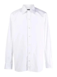 Tom Ford Hombre Blanco 100% Algodón Abotonado - Imagen 1 de 3
