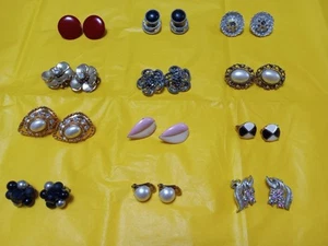 Clip on Earrings (Lot Of 12) (Vintage) - Picture 1 of 1