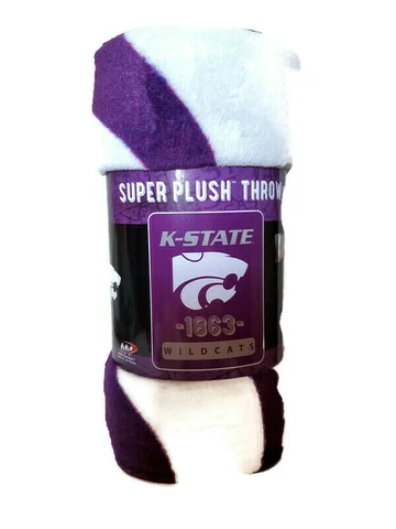 Kansas State Wildcats Super Plush Throw Blanket Cover