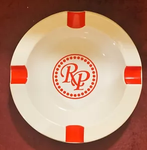 Rocky Patel Art Deco Circular White Cigar Ashtray w/ RED Slots & Logo - Picture 1 of 6