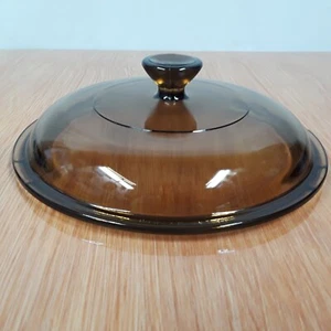 Pyrex Visions Amber Lid V-1.5-C Replacement 7" - Picture 1 of 11
