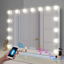 FENCHILIN Hollywood Light Up Mirror Bluetooth Vanity Make Up Mirror with Lights