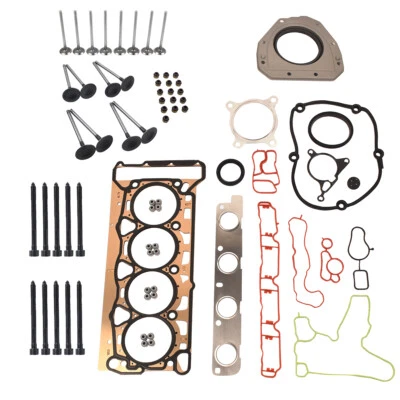 Fits 08-14 VW Jetta Passat GTI 2.0 TSI Cylinder Head Gasket Valves Bolts Kit - Изображение 1 из 4