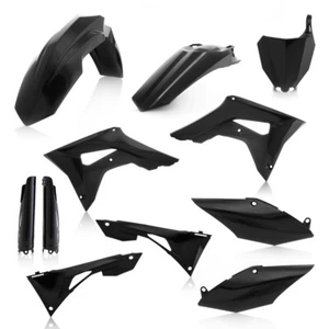 FULL PLASTIC KIT BLACK Honda CRF450R CRF250R CRF450R W.E. CRF450R-S 2019-2023 - Picture 1 of 1