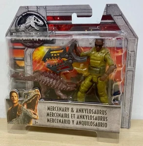 Jurassic World - Figura de acción Mercenario y Ankylosaurus **Nuevo** - Imagen 1 de 3