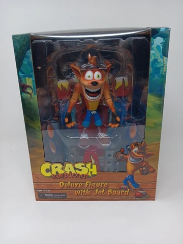 NECA Activision CRASH BANDICOOT Deluxe Figure with Jet Board 2018 Reel Toys Cover
