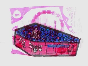 MONSTER HIGH -"MONSTER CLUTCH" PLASTIC PURSE MCDONALD'S TOY 2014 - Picture 1 of 3