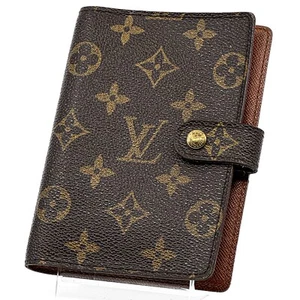 Louis Vuitton Monogram Agenda PM Schedule notebook Cover R20005 Authentic - Picture 1 of 13