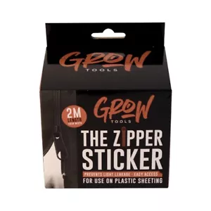 Hydroponics 2M Door Zip Adhesive Peel & Stick Mylar Growing Tent Zipper - Picture 1 of 6