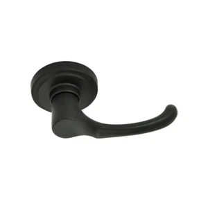Better Home Products Diamond HeightsVII Door Lever Passage Reversible Black - Picture 1 of 8