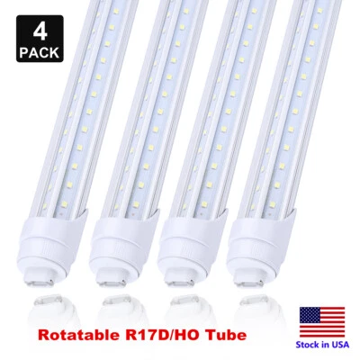 R17D HO T8 8ft V Shaped LED Tube Light 65W Replace Fluorescent Bulb Lamp 6000K - Image 1 of 4