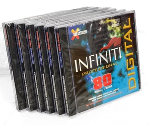 6 x Infiniti Professional CD-RW 730MB 80Min New & Sealed Discs. Premier Grade - Afbeelding 1 van 2