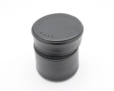 Leica Leitz Black Leather Lens Case 3.50" x 3.25" (#14724) - Image 1 of 4