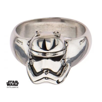 Star Wars VII: The Force Awakens Storm Trooper Stainless Steel Ring - Image 1 of 3