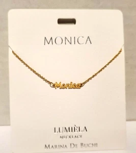 Lumiela Monica Personalized Necklace Marina De Buchi Nickel Free 15" To 20" - Picture 1 of 4