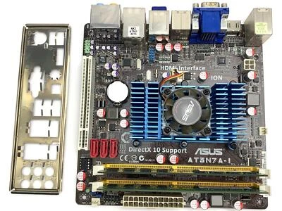 ASUS Mainboard AT3N7A-I DDR2 Mini-Itx Presa BGA437 + 2x 2GB RAM E Apertura-Slot - Immagine 1 di 2