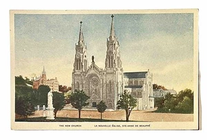 Postcard La Nouvelle Eglise Ste-Anne de Beaupre Quebec Canada - Picture 1 of 2