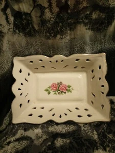 Large Rose Patterned Pin Trinket Dish. 27 - Picture 1 of 5