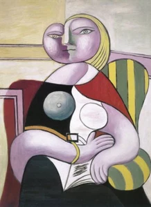 Póster femenino con impresión artística La lecture (Woman Reading) de Pablo Picasso 32x24 - Imagen 1 de 1