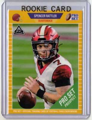 SPENCER RATTLER 2021 Leaf Pro Set Rookie GOLD SP RC ARC Oklahoma Sooners Draft - Image 1 of 2