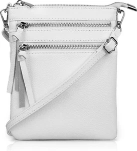 Bolso Bandolera de Cuero Genuino para Mujer - Pequeño Bolso de Hombro de Viaje de Moda - Imagen 1 de 16
