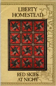 Blue Whale Design LIBERTY HOMESTEAD RED SKIES AT NIGHT Applique Quilt Pattern - Picture 1 of 2