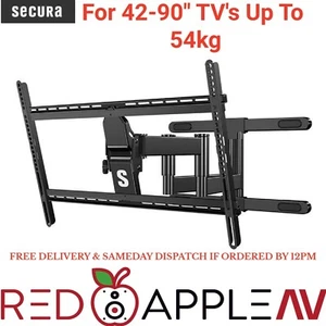 Secura QLF 425 Full-Motion OLED LCD Wall Mount for 42" – 90"  TVs Up To 54kg - Picture 1 of 10