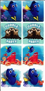 Finding Dory Stickers x 8 - Nemo and Dory Birthday Party - Birthday Favours Loot - Picture 1 of 1