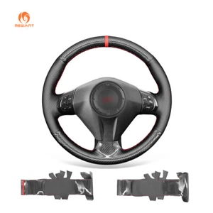 Cubierta de volante de coche de fibra de carbono para Subaru Forester Impreza Outback - Imagen 1 de 12