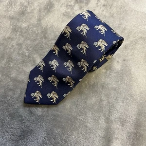 Venezia Italy Italienische Löwen Seidenkrawatte dunkelblau Greif - Bild 1 von 3