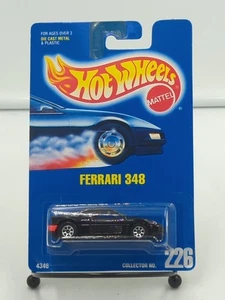 Hot Wheels BLUE CARD COLLECTOR NUMBER 226 Ferrari 348 schwarz von 1991 - Bild 1 von 2