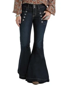 Cruel Girl Western Jeans Womens Hannah Slim 5 Reg Dark Wash CB18554071 - Picture 1 of 4