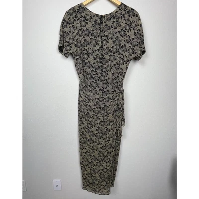 Vestido Dana Buchman Talla 8 Y2K Vintage Largo Maxi Negro Beige Cottagecore Elegante Foto 1 de 4