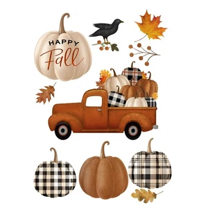 Happy Fall Pickup Truck Premium Window Clings by Briarwood Lane - Picture 1 of 8