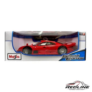 π©πͺπ©πͺMaisto Mercedes-Benz CLK-GTR Street Version Red 1:18π©πͺπ©πͺ - Picture 1 of 6