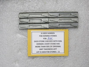 SUNNEN P28-A45 - 6 USED STONES - MORE THAN 1/2 OF ORIGINAL GRIT LEFT - LOT #11 - Picture 1 of 1