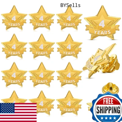 Alfileres de premio de servicio Tigeen 12 piezas esmalte estrella - años de servicio reconocimiento Lape Foto 1 de 4