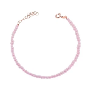 Bracciale con Perline Rosa in Argento 925 - Picture 1 of 1