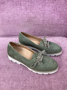 Vionic Teagan Green Suede Orthotic Shoes Size 5.5 - Picture 1 of 8
