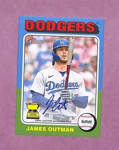 Autógrafos Topps Heritage Real One 2024 #ROAJO James Outman automático - Imagen 1 de 2
