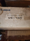 VTG. NOS Canon V6x16R (DC) 16.5-95 mm 1:2 TV Zoom Lens