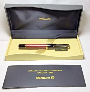 Pelikan R600 Tintenroller Rot & Schwarz Goldrand Neu im Karton Produkt - Bild 1 von 8