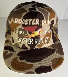 Vintage 1984 Rare “Rooster Run General Store” Truckers Snapback Baseball Hat Cap - Picture 1 of 7