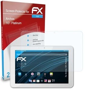 atFoliX 2x Screen Protection Film for Archos 101 Platinum Screen Protector clear - Picture 1 of 8