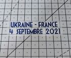 Patch détails match Ukraine - France 4 Septembre 2021