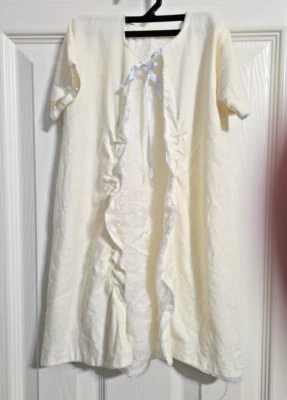 Chaqueta de vestir vintage de franela cepillada para bebé infantil marfil forrada Foto 1 de 4