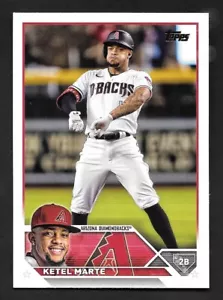 2023 Topps Serie 1 KETEL MARTE impresión súper corta SSP -ARIZONA D'BACKS- #239 - Imagen 1 de 2