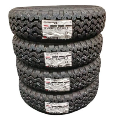 4x Yokohama Y828 Geolander KT 145/80R12 Tires Snow Mud New 2025 DOT 145 80 12 - Image 1 of 4