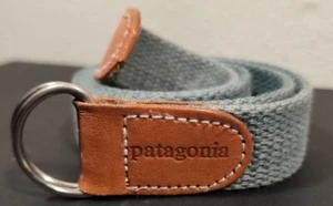 Patagonia Teal 32" Woven Strap Cinch Belt Friction Outdoor Hiking EUC - Picture 1 of 5